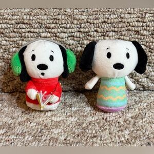 Hallmark Itty Bitty Snoopy Holiday Set of 2